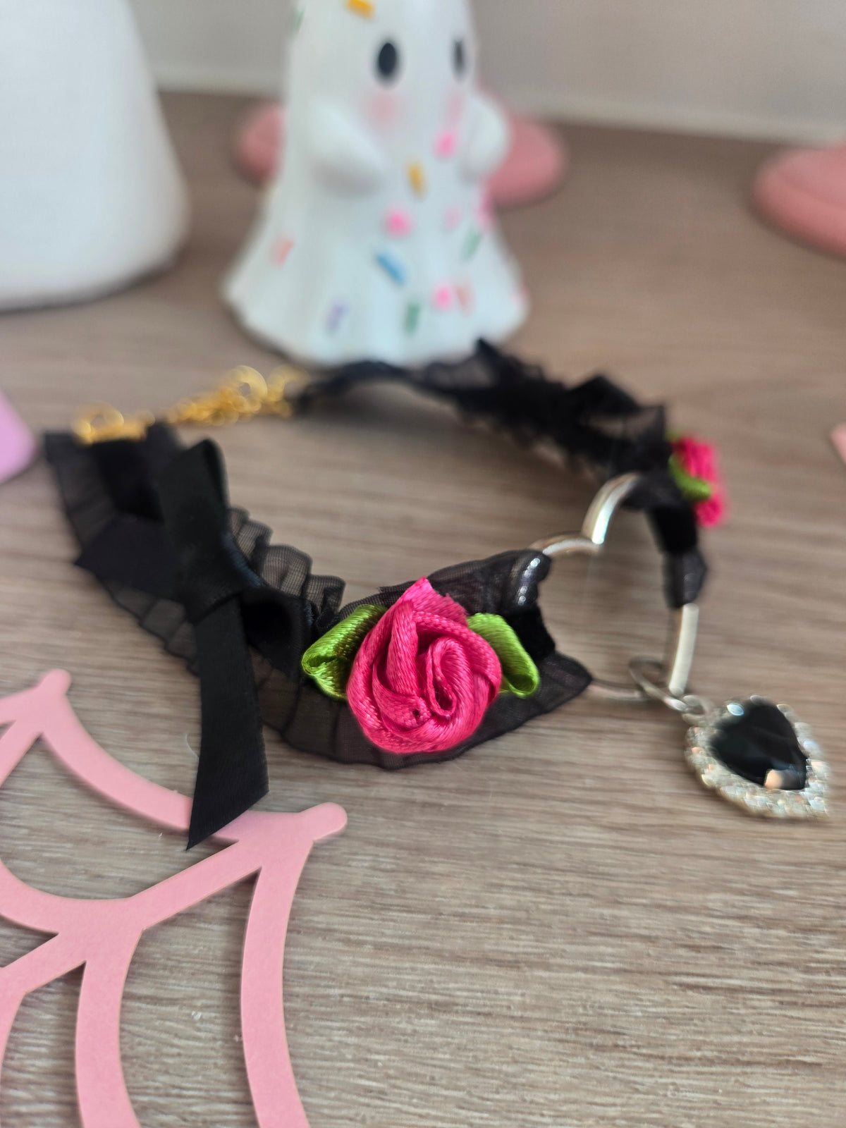 Le Midnight Heart Pet Necklace